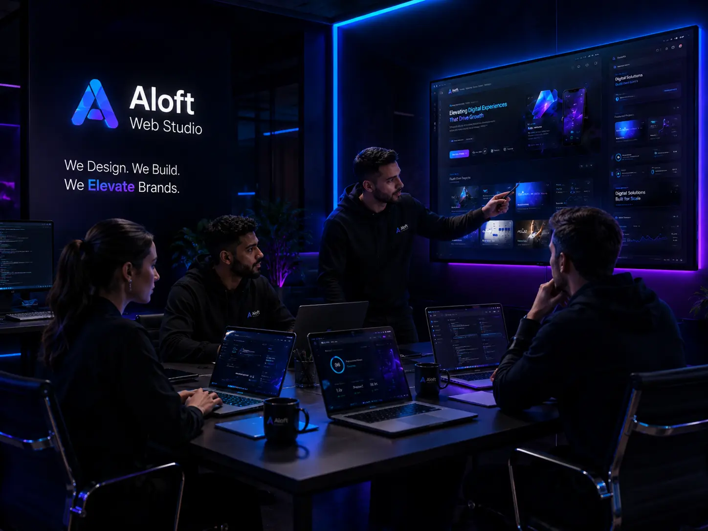 Aloft Web Studio professional workspace